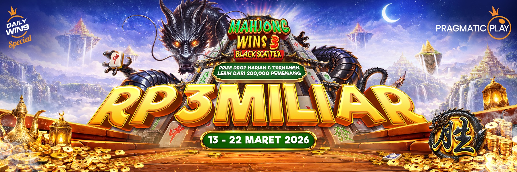 MAHJONG WINS 3 - BLACK SCATTER - Pragmatic Play